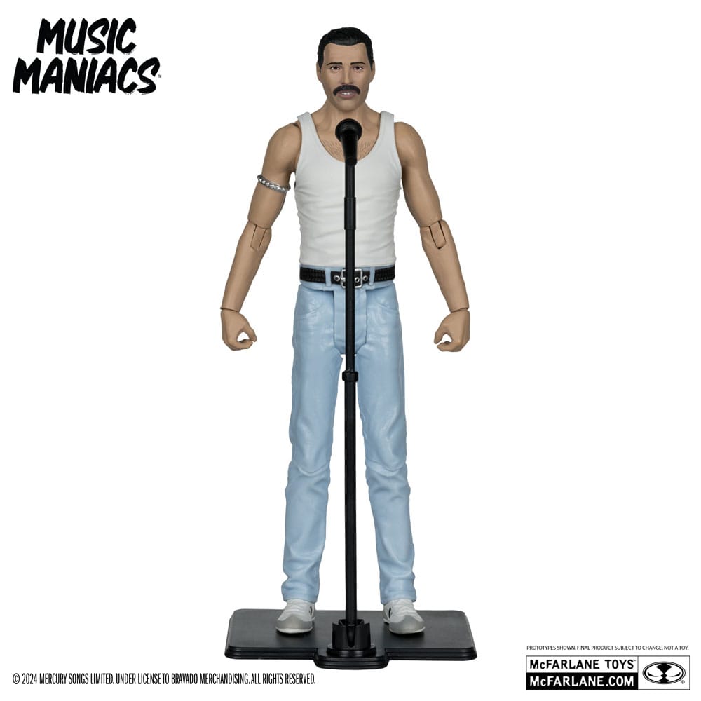 Music Maniacs Rock Action Figure Freddy Mercury 15 cm - MangaShop.ro