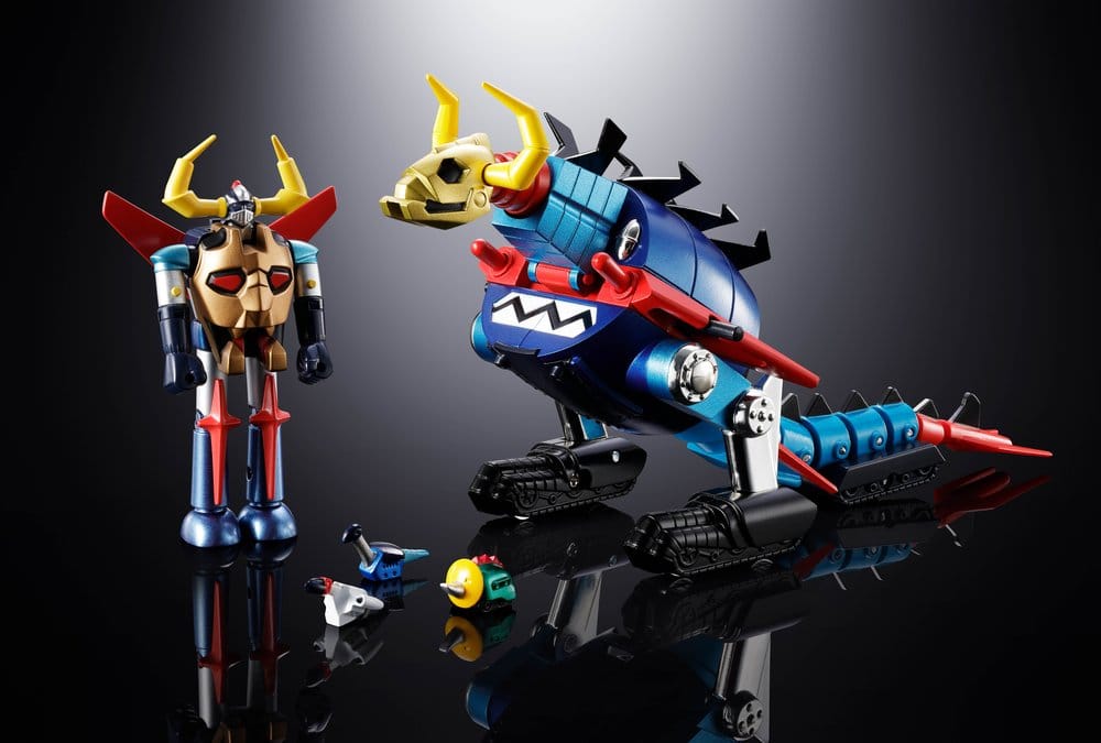 Dino Mech Gaiking Chogokin Action Figure Daikumaryu & Gaiking 20 cm - MangaShop.ro