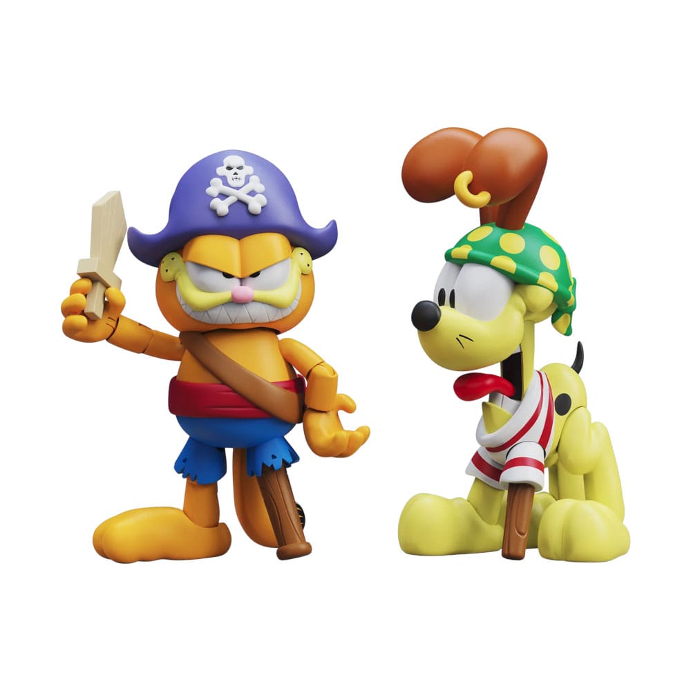 Garfield Action Figures 2 Pack Pirate Garfield and Pirate Odie - MangaShop.ro