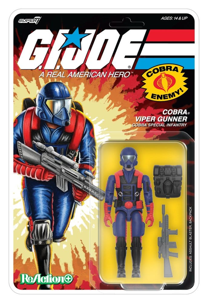 G.I. Joe ReAction+ Action Figure Wave 09 Cobra Viper Gunner - MangaShop.ro
