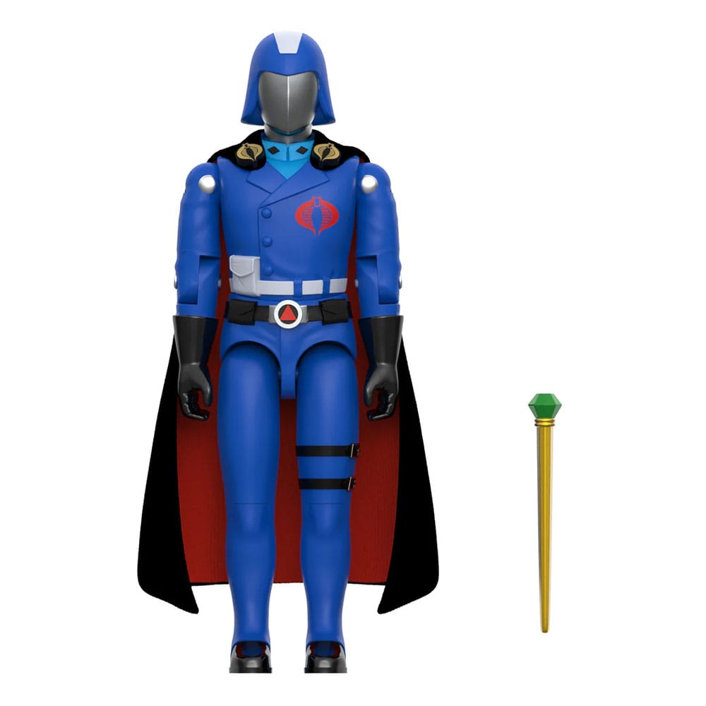 GI Joe ReAction+ Action Figure Wave 06 Cobra Commander (Movie, Black Cape) 10 cm - MangaShop.ro
