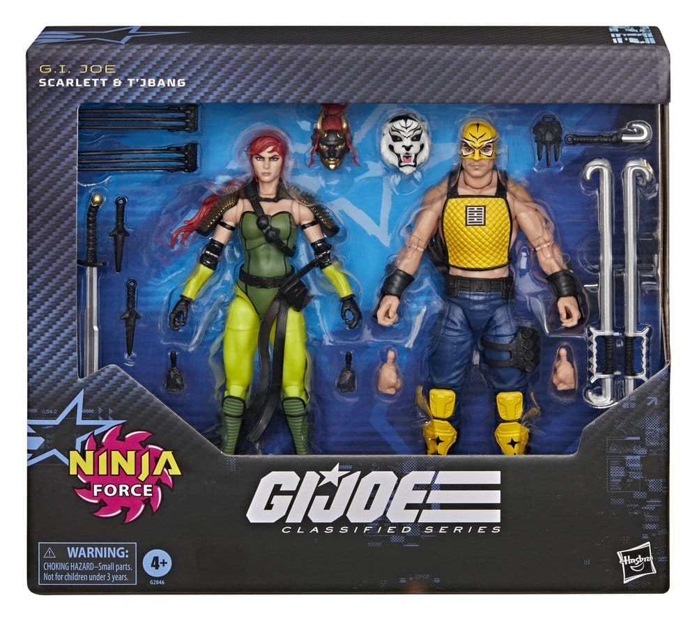 G.I. Joe Classified Series Action Figure 2-Pack #212 Ninja Force Scarlett & T'Jbang 15 cm - MangaShop.ro