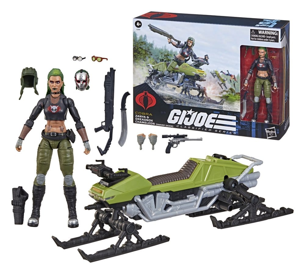 G.I. Joe Classified Series Action Figure and Vehicle Set #194 Zanya and Dreadnok Chameleon (Swamp Skier) 15 cm - MangaShop.ro