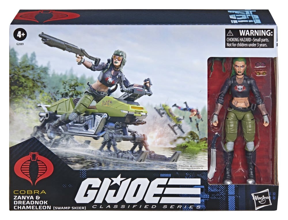G.I. Joe Classified Series Action Figure and Vehicle Set #194 Zanya and Dreadnok Chameleon (Swamp Skier) 15 cm - MangaShop.ro
