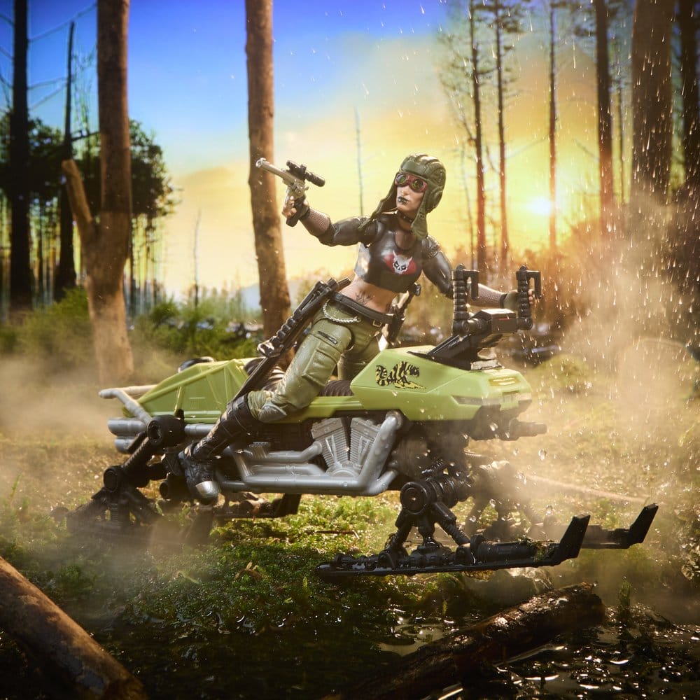 G.I. Joe Classified Series Action Figure and Vehicle Set #194 Zanya and Dreadnok Chameleon (Swamp Skier) 15 cm - MangaShop.ro