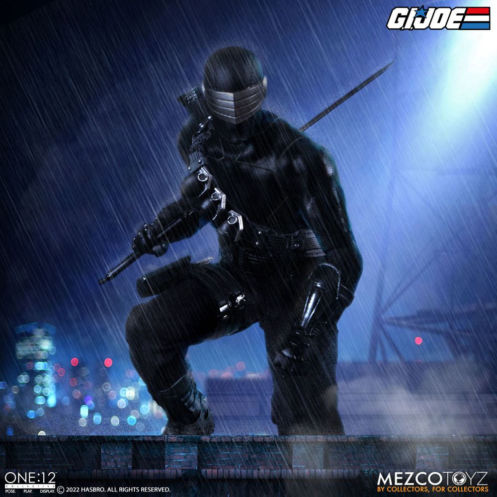 G.I. Joe Light-Up Action Figure 1/12 Snake Eyes Deluxe Edition 17 cm - MangaShop.ro
