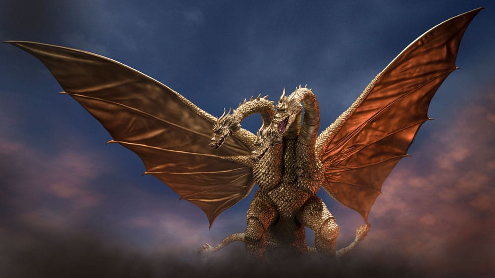 Godzilla S.H. Monster Arts Action Figure King Ghidora (1972) 25 cm - MangaShop.ro