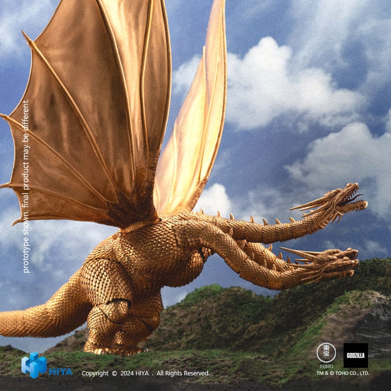 Godzilla Exquisite Basic Action Figure Godzilla vs King Ghidorah King Ghidorah 25 cm - MangaShop.ro