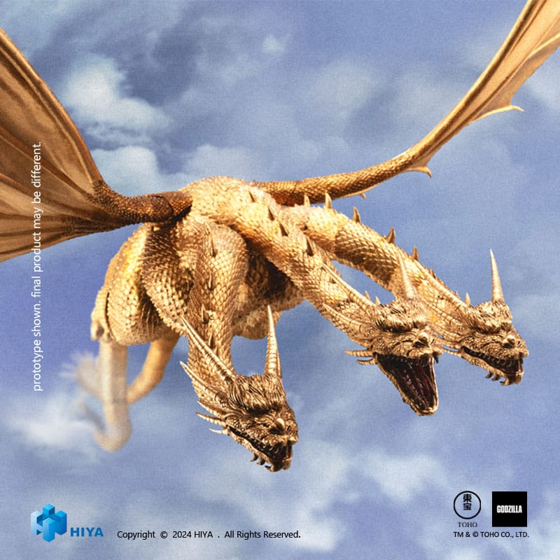 Godzilla Exquisite Basic Action Figure Godzilla vs King Ghidorah King Ghidorah 25 cm - MangaShop.ro