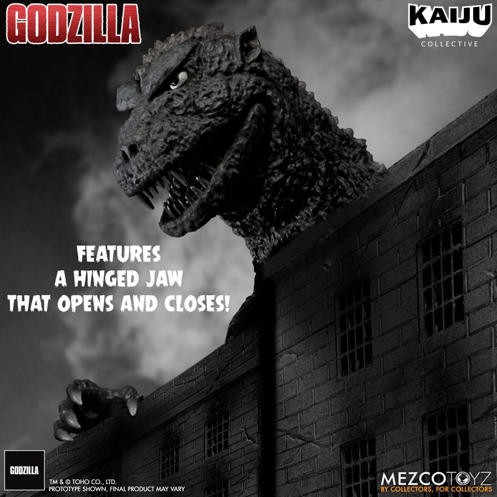 Godzilla (1954) Kaiju Collective Action Figure Godzilla - Black & White Edition 20 cm - MangaShop.ro