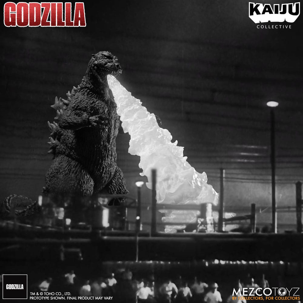 Godzilla (1954) Kaiju Collective Action Figure Godzilla - Black & White Edition 20 cm - MangaShop.ro