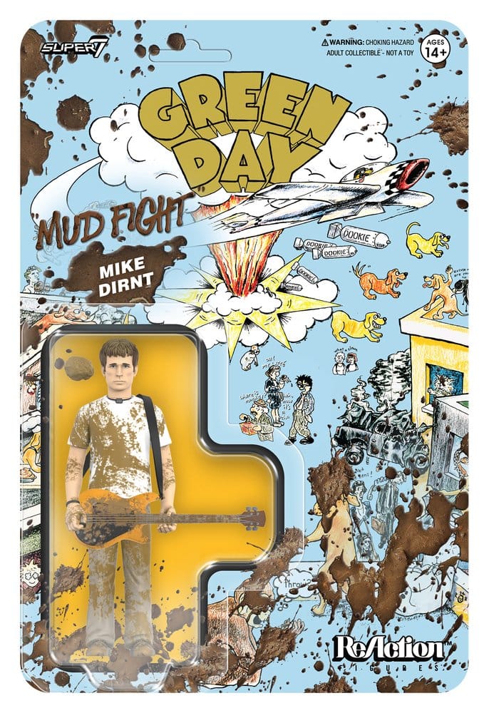 Green Day ReAction Action Figure Wave 01 Mike Dirnt (Mud Fight) - MangaShop.ro
