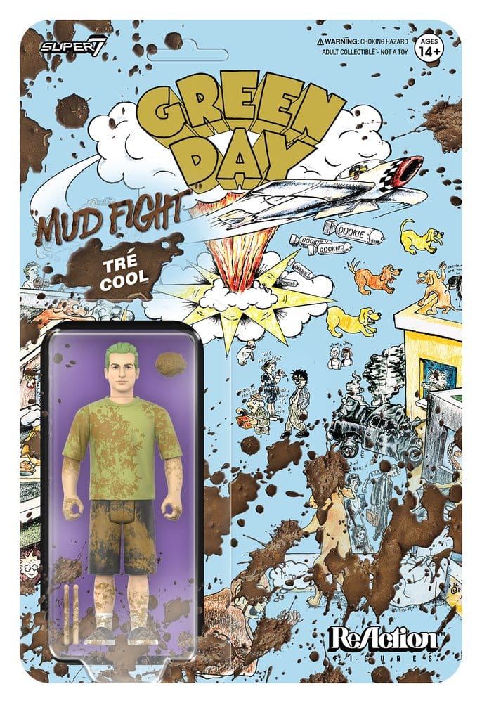 Green Day ReAction Action Figure Wave 01 Tré Cool (Mud Fight) - MangaShop.ro