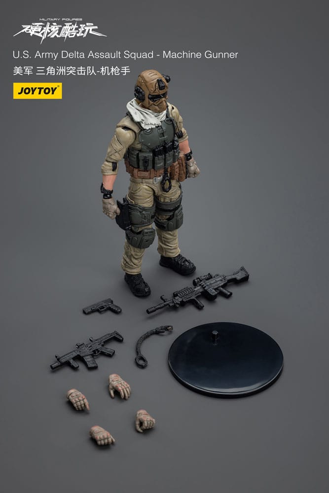 Hardcore Coldplay Action Figure 1/18 U.S. Army Delta Assault Squad Machine Gunner 11 cm - MangaShop.ro