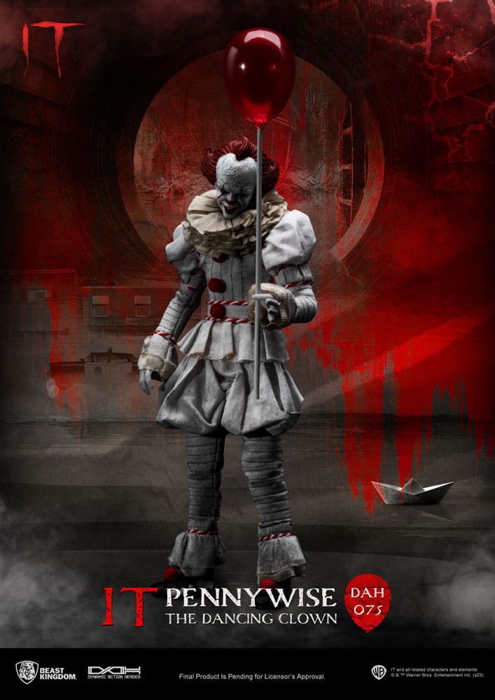 Stephen Kings It Dynamic 8ction Heroes Action Figure 1/9 Pennywise 21 cm - MangaShop.ro
