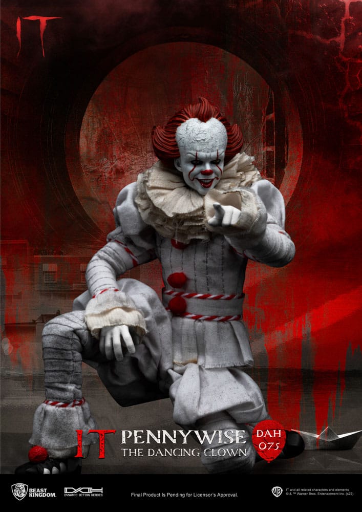 Stephen Kings It Dynamic 8ction Heroes Action Figure 1/9 Pennywise 21 cm - MangaShop.ro