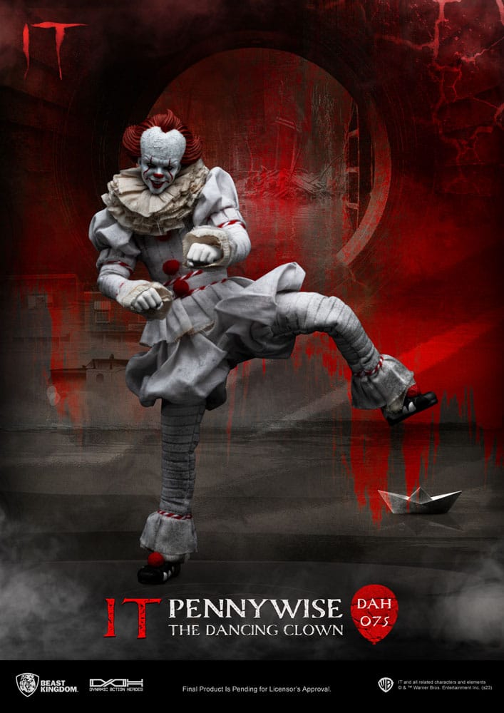 Stephen Kings It Dynamic 8ction Heroes Action Figure 1/9 Pennywise 21 cm - MangaShop.ro