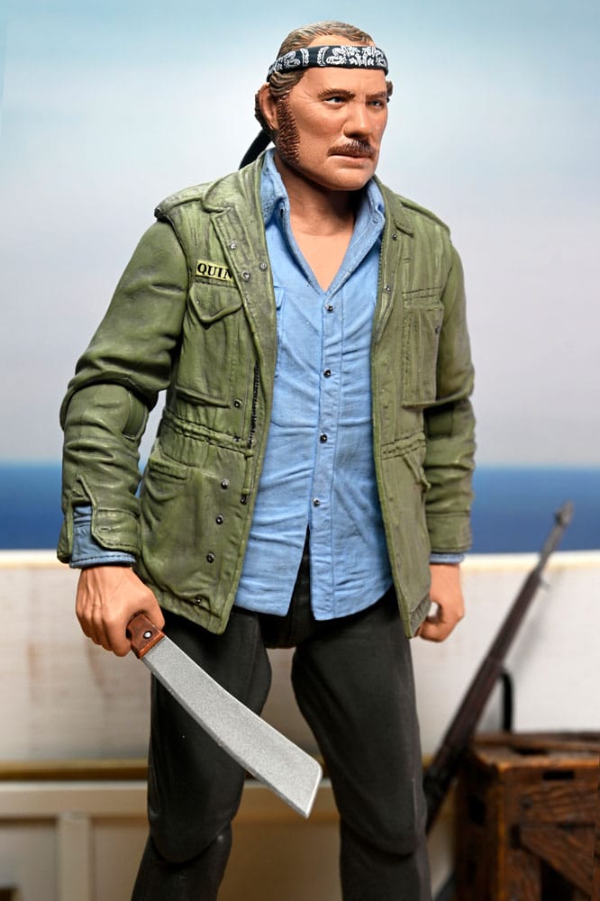 Jaws Action Figure Ultimate Sam Quint 50th Anniversary Figure 18 cm - MangaShop.ro