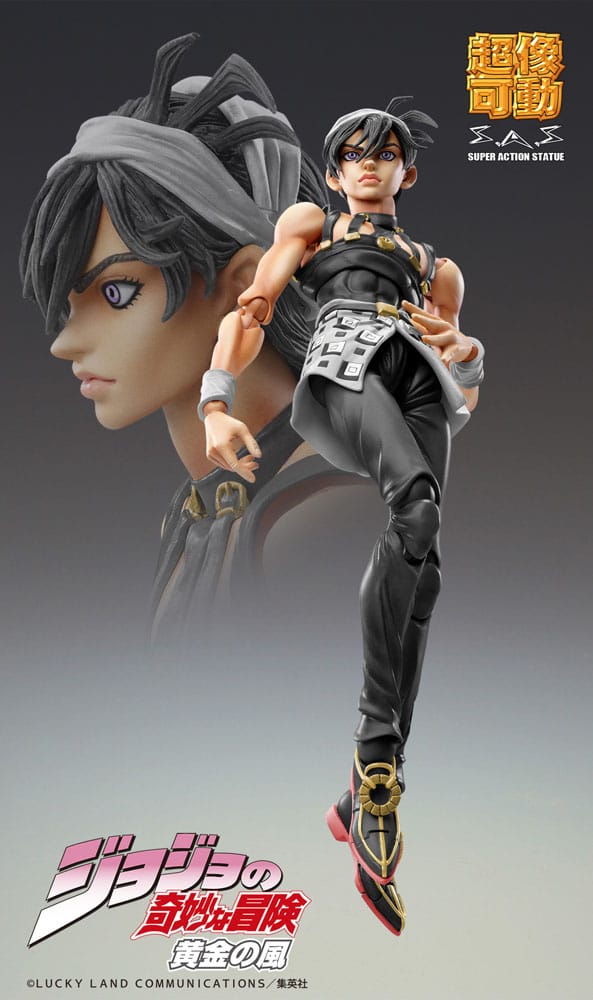 JoJo's Bizarre Adventure Part 5: Golden Wind Action Figure Chozokado (Narancia Ghirga & As Ver. Black) 15 cm - MangaShop.ro