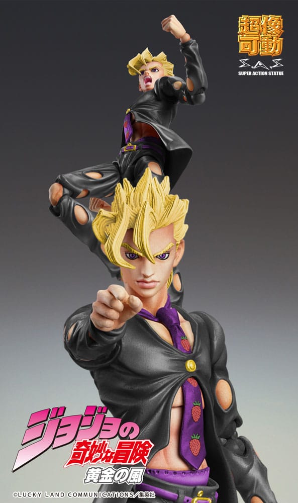 JoJo's Bizarre Adventure Part 5: Golden Wind Action Figure Chozokado (Pannacotta Fugo Ver. Black) 15 cm - MangaShop.ro