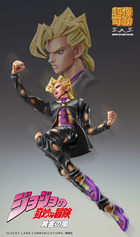 JoJo's Bizarre Adventure Part 5: Golden Wind Action Figure Chozokado (Pannacotta Fugo Ver. Black) 15 cm - MangaShop.ro