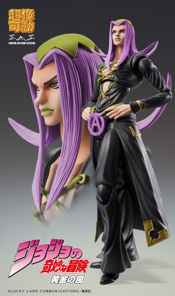 JoJo's Bizarre Adventure Part 5 Super Action Action Figure Chozokado Leone Abbacchio Black Ver. 16 cm - MangaShop.ro