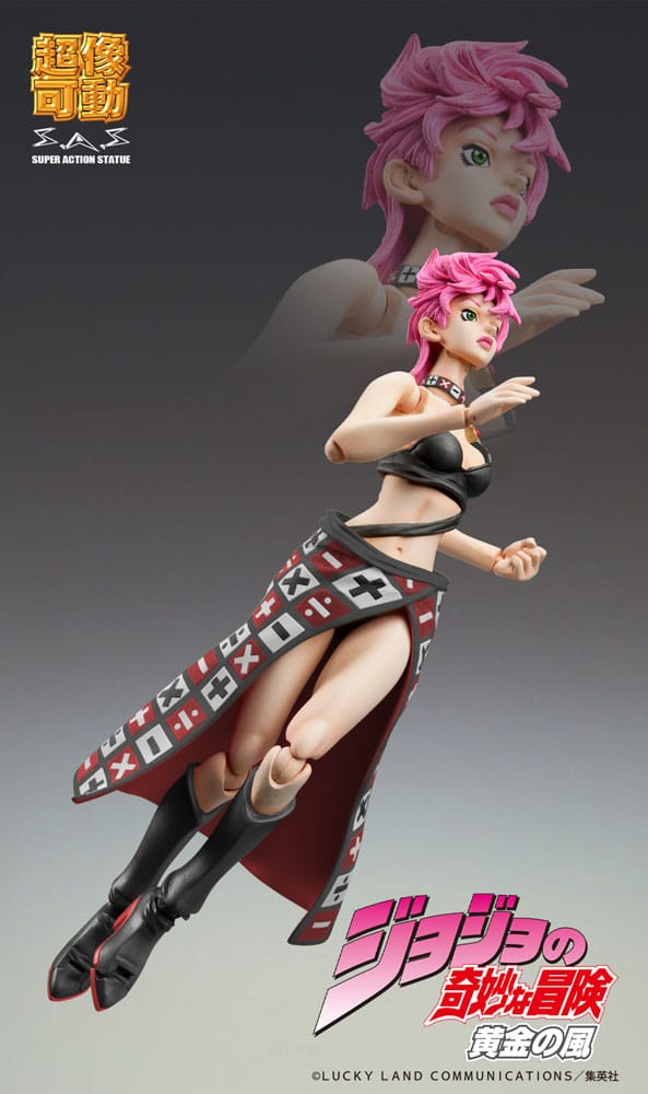 JoJo's Bizarre Adventure Part 5 Super Action Action Figure Chozokado Trish Una Black Ver. 15 cm - MangaShop.ro