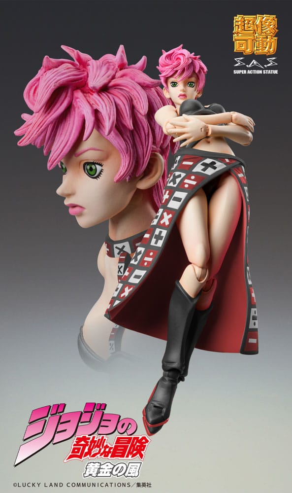 JoJo's Bizarre Adventure Part 5 Super Action Action Figure Chozokado Trish Una Black Ver. 15 cm - MangaShop.ro