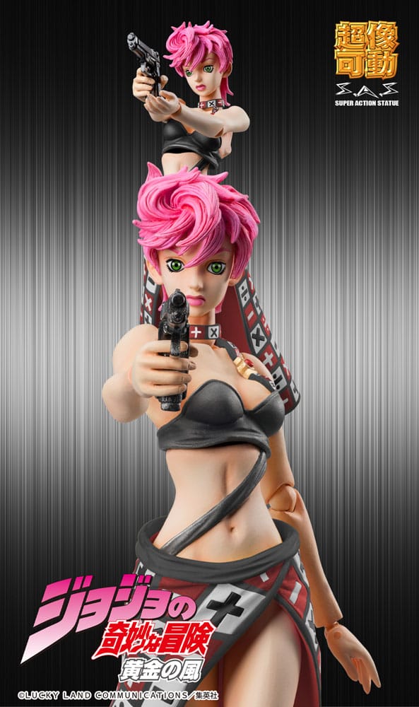 JoJo's Bizarre Adventure Part 5 Super Action Action Figure Chozokado Trish Una Black Ver. 15 cm - MangaShop.ro