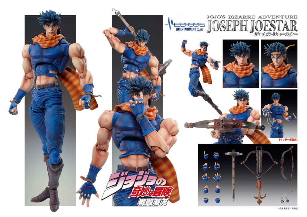 JoJo's Bizarre Adventure Battle Tendency Action Figure Chozokado (Joseph Joestar) 16 cm (re-run) - MangaShop.ro