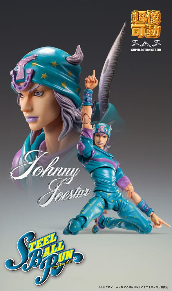 JoJo's Bizarre Adventure Part7 Steel Ball Run Super Action Action Figure Chozokado Gyro Zeppeli Third 16 cm - MangaShop.ro