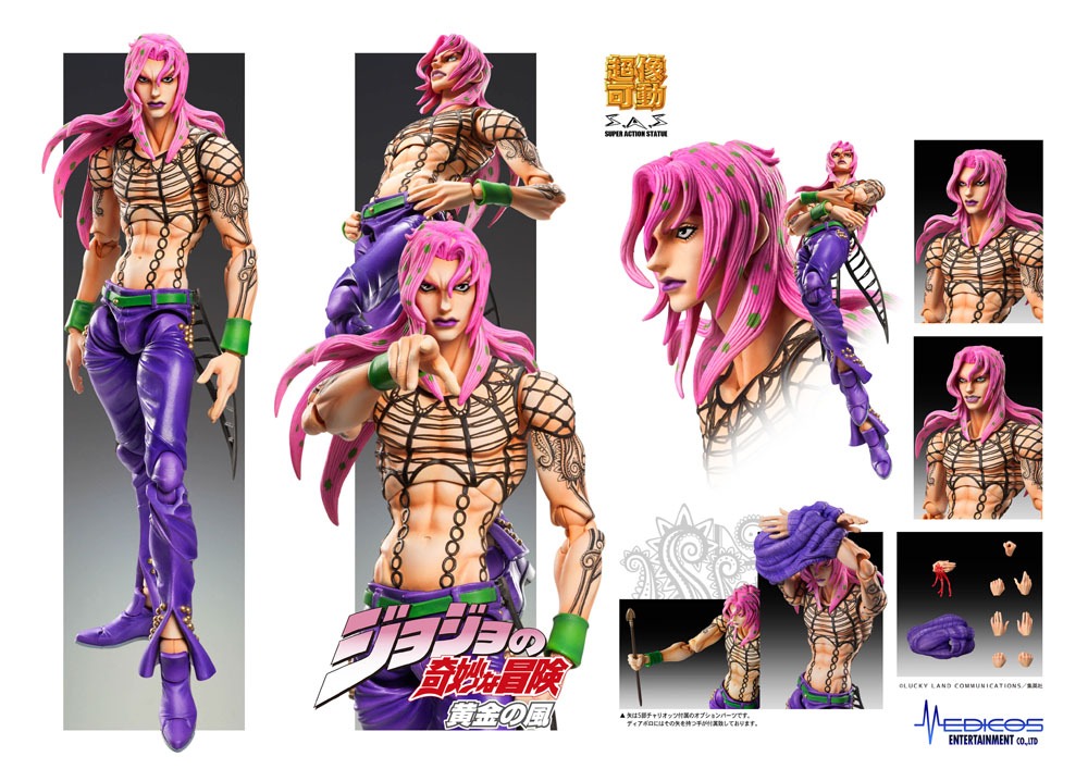 JoJo's Bizarre Adventure Part5 Super Action Action Figure Chozokado (Diavolo) (re-run) 15 cm - MangaShop.ro