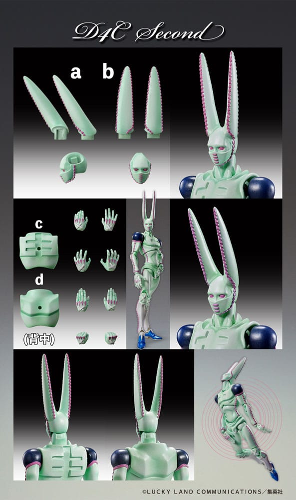 JoJo's Bizarre Adventure Part7 Steel Ball Run Super Action Action Figure Chozokado D4C Second 20 cm - MangaShop.ro