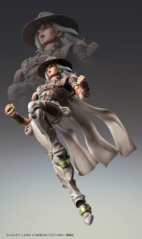 JoJo's Bizarre Adventure Part7 Steel Ball Run Super Action Action Figure Chozokado Johnny Joestar Second 15 cm - MangaShop.ro