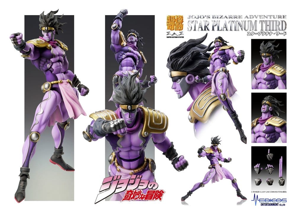 JoJo's Bizarre Adventure: Stardust Crusaders Chozokado Action Figure Star Platinum Third 17 cm - MangaShop.ro
