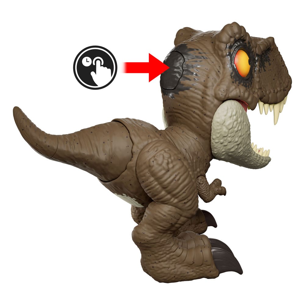 Jurassic World Action Figure with Sound Roar Command Tyrannosaurus Rex 16 cm - MangaShop.ro
