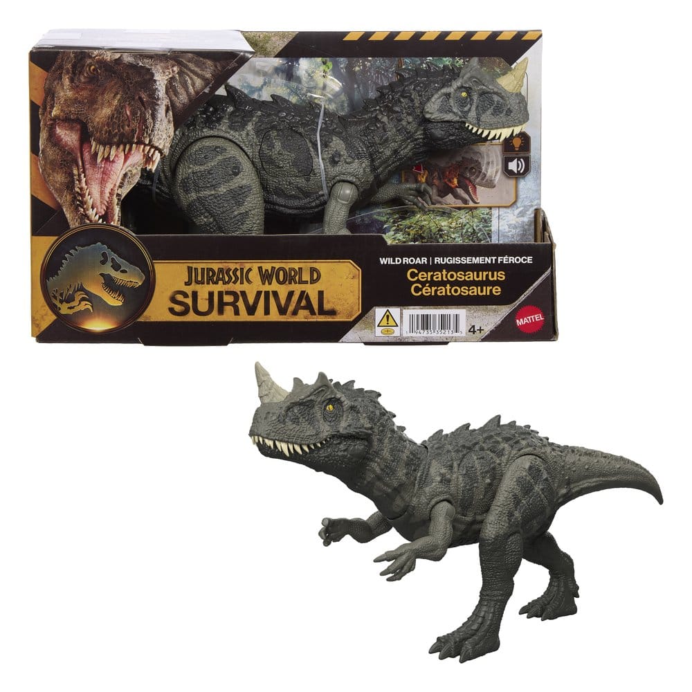Jurassic World: Survival Action Figure Wild Roar Ceratosaurus - MangaShop.ro