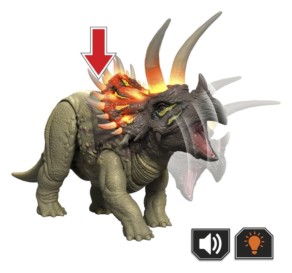 Jurassic World: Survival Action Figure Wild Roar Triceratops 31 cm - MangaShop.ro