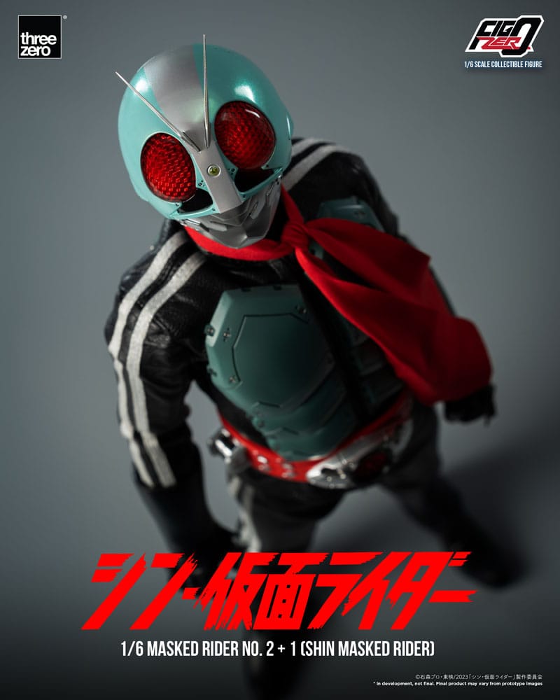 Kamen Rider FigZero Action Figure 1/6 Masked Rider No.2+1 (Shin Masked Rider) 32 cm - MangaShop.ro