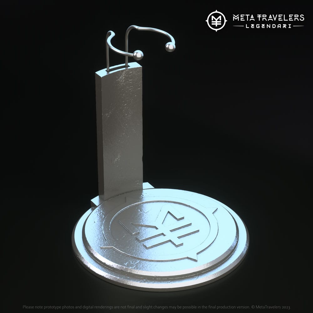 Legendari Action Figure Stand with MetaTravelers Logo - MangaShop.ro