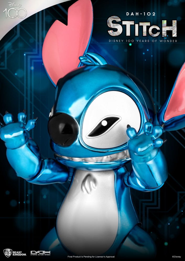 Disney 100 Years of Wonder Dynamic 8ction Heroes Action Figure 1/9 Stitch (Lilo & Stitch) 16 cm - MangaShop.ro