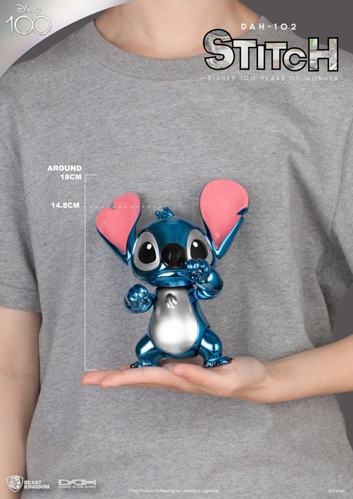 Disney 100 Years of Wonder Dynamic 8ction Heroes Action Figure 1/9 Stitch (Lilo & Stitch) 16 cm - MangaShop.ro