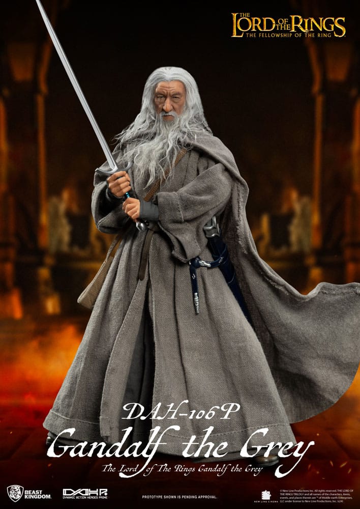 Lord of the Rings Dynamic 8ction Heroes Action Figure 1/9 Gandalf the Grey 21 cm - MangaShop.ro