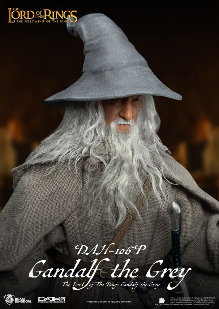 Lord of the Rings Dynamic 8ction Heroes Action Figure 1/9 Gandalf the Grey 21 cm - MangaShop.ro