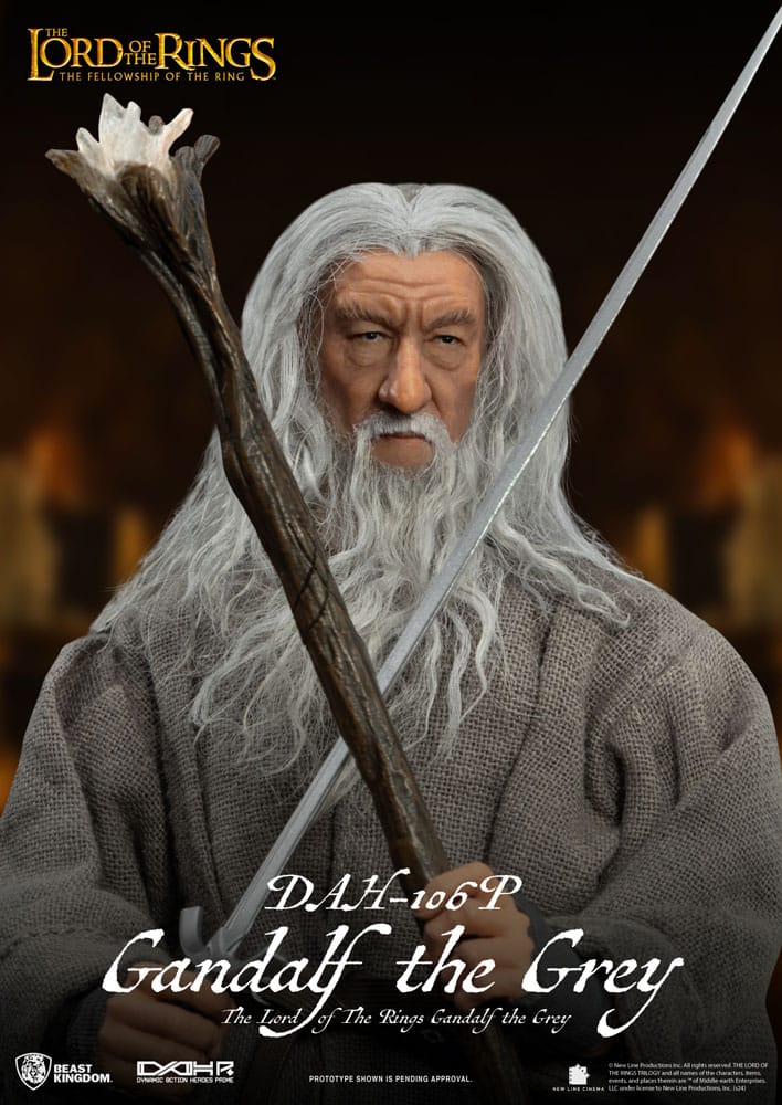 Lord of the Rings Dynamic 8ction Heroes Action Figure 1/9 Gandalf the Grey 21 cm - MangaShop.ro