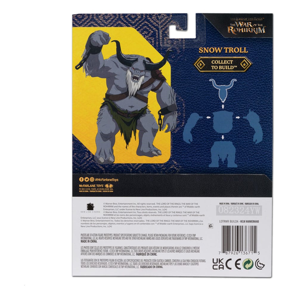 The Lord of the Rings: The War of the Rohirrim Build-A Action Figures 10 cm (BAF: Snow Troll) Assortment (4) - MangaShop.ro