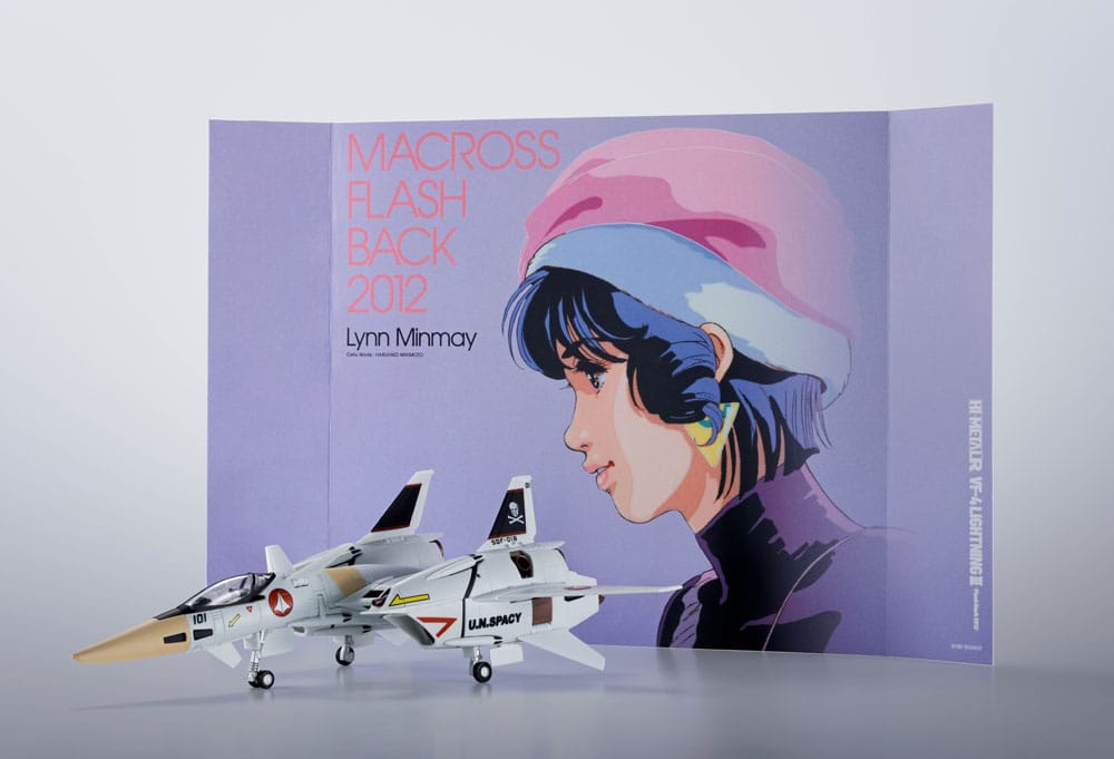 Macross The Super Dimension Fortress Hi-Metal R Action Figure VF-4 Lightning III -Flash Back 2012- 15 cm - MangaShop.ro