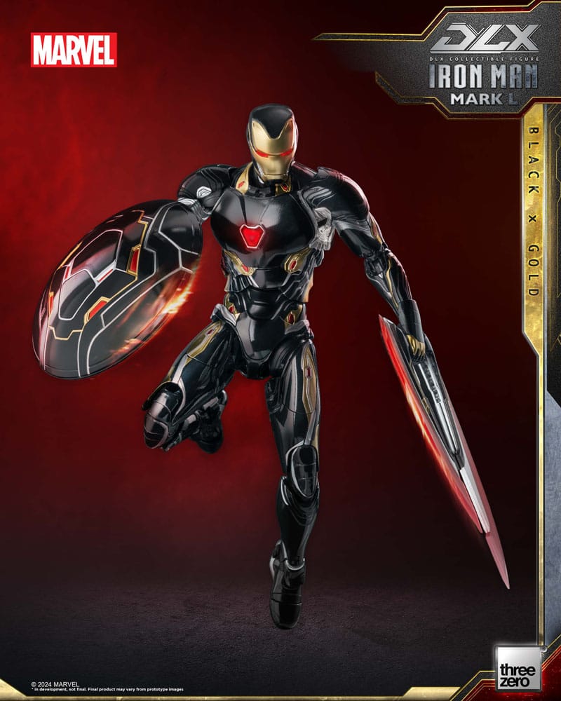 Infinity Saga DLX Action Figure 1/12 Iron Man Mark 50 (Black X Gold) 17 cm - MangaShop.ro