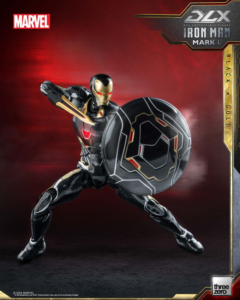 Infinity Saga DLX Action Figure 1/12 Iron Man Mark 50 (Black X Gold) 17 cm - MangaShop.ro