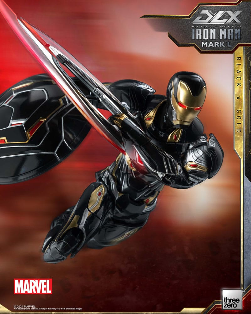 Infinity Saga DLX Action Figure 1/12 Iron Man Mark 50 (Black X Gold) 17 cm - MangaShop.ro